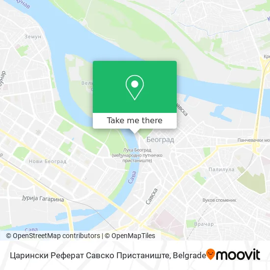 Царински Реферат Савско Пристаниште map
