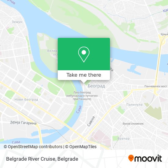 Belgrade River Cruise map