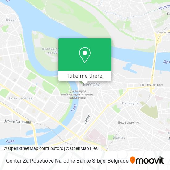 Centar Za Posetioce Narodne Banke Srbije map