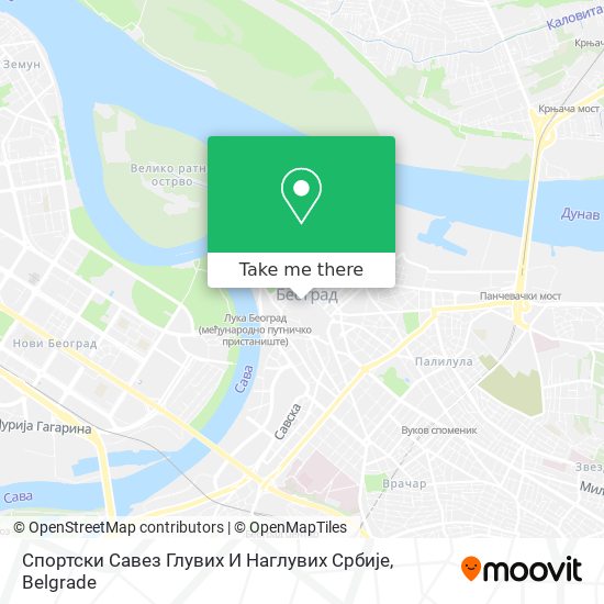 Спортски Савез Глувих И Наглувих Србије map