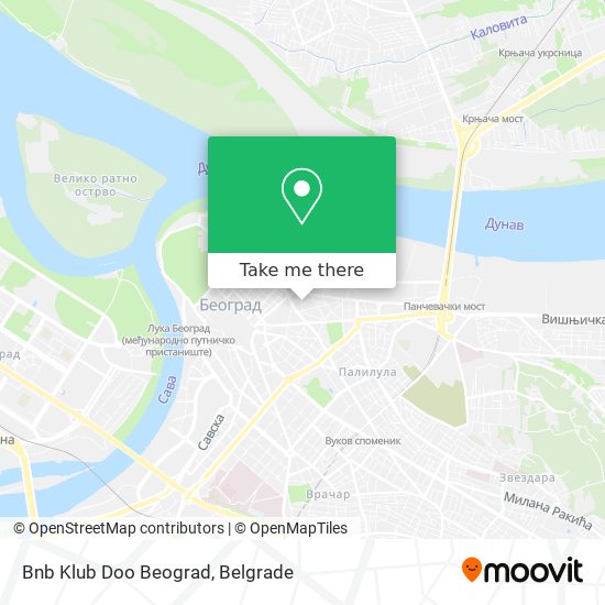 Bnb Klub Doo Beograd map