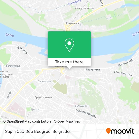 Sapin Cup Doo Beograd map