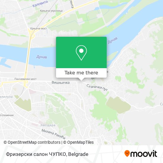 Фризерски салон ЧУПКО map