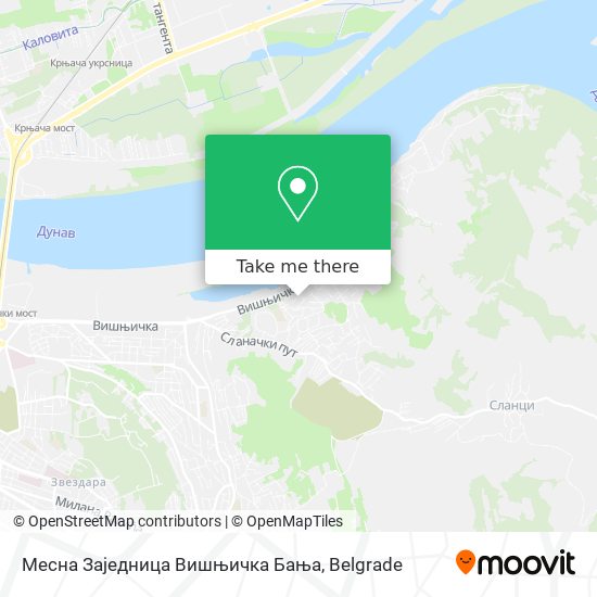 Месна Заједница Вишњичка Бања map