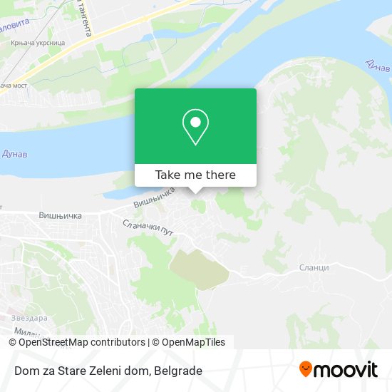 Dom za Stare Zeleni dom map