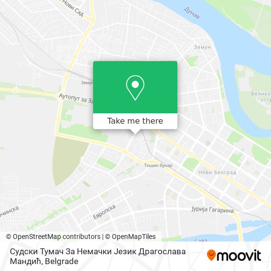 Судски Тумач За Немачки Језик Драгослава Мандић map