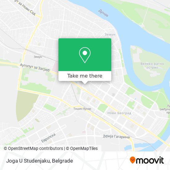 Joga U Studenjaku map