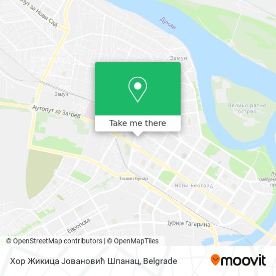 Хор Жикица Јовановић Шпанац map