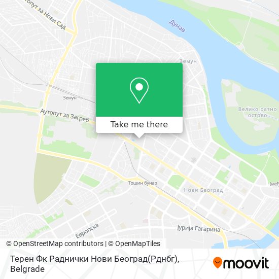 Терен Фк Раднички Нови Београд(Рднбг) map