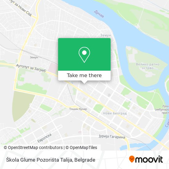 Škola Glume Pozorišta Talija map