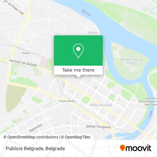 Publicis Belgrade map