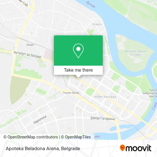 Apoteka Beladona Arena map