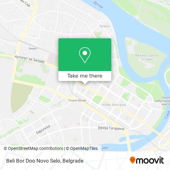 Beli Bor Doo Novo Selo map