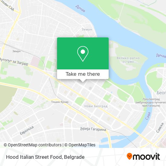 Hood Italian Street Food map