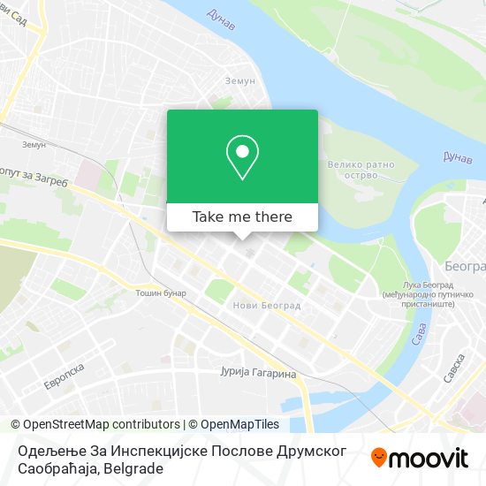 Одељење За Инспекцијске Послове Друмског Саобраћаја map