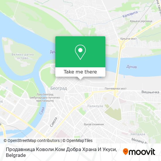 Продавница Коволи.Ком Добра Храна И Укуси map