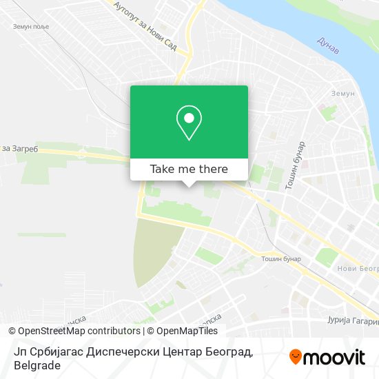 Јп Србијагас Диспечерски Центар Београд map