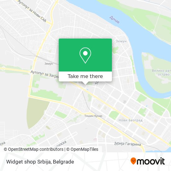Widget shop Srbija map