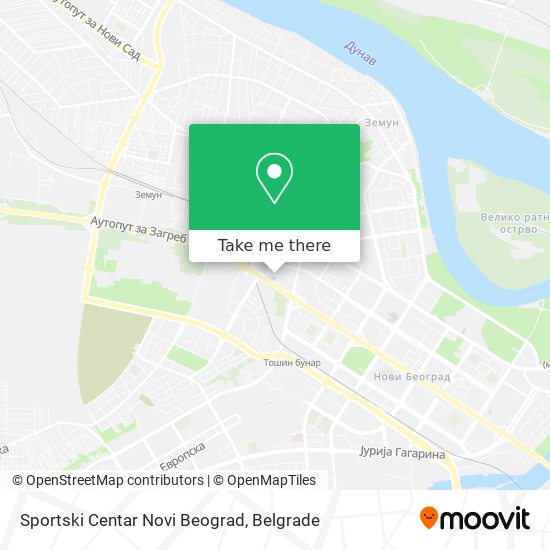 Sportski Centar Novi Beograd map