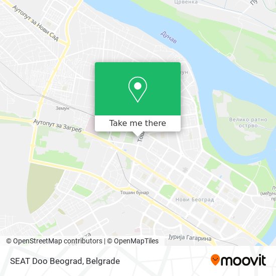 SEAT Doo Beograd map