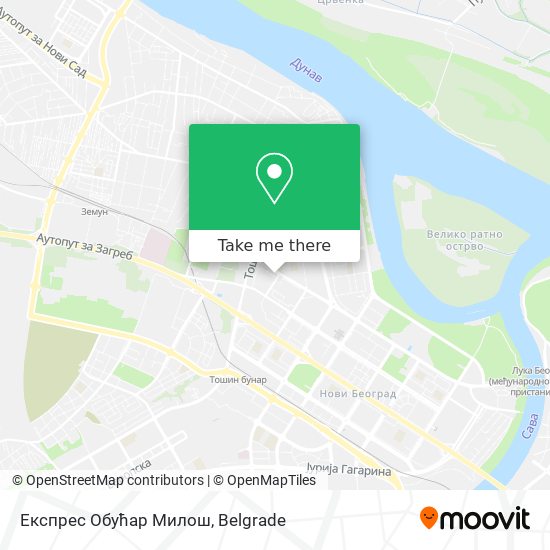 Експрес Обућар Милош map