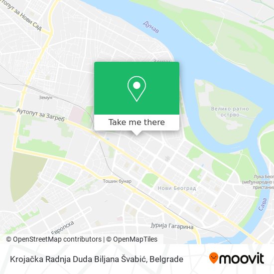 Krojačka Radnja Duda Biljana Švabić map