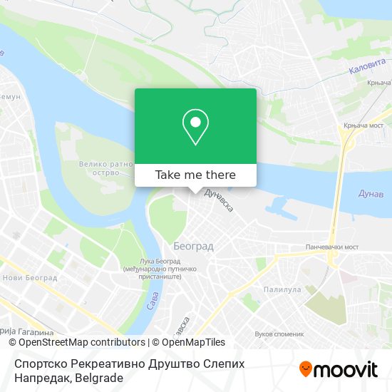 Спортско Рекреативно Друштво Слепих Напредак map