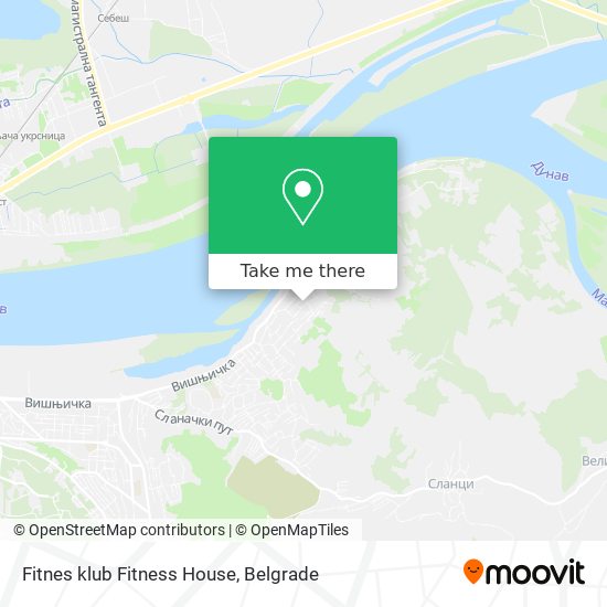 Fitnes klub Fitness House map