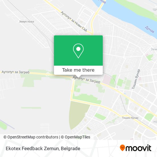 Ekotex Feedback Zemun map