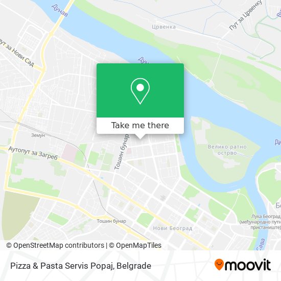 Pizza & Pasta Servis Popaj map