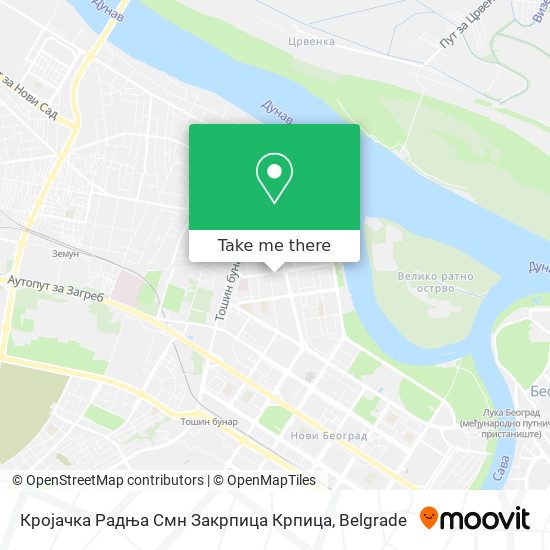 Кројачка Радња Смн Закрпица Крпица map