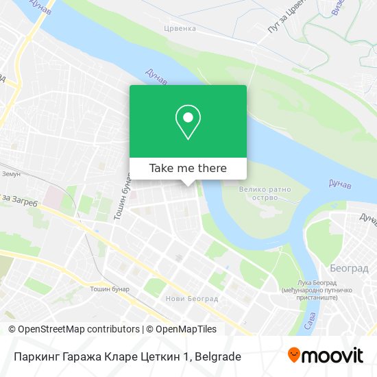 Паркинг Гаража Кларе Цеткин 1 map