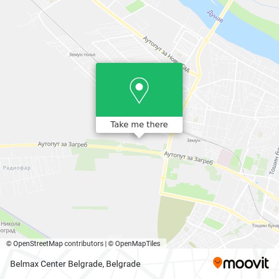 Belmax Center Belgrade map