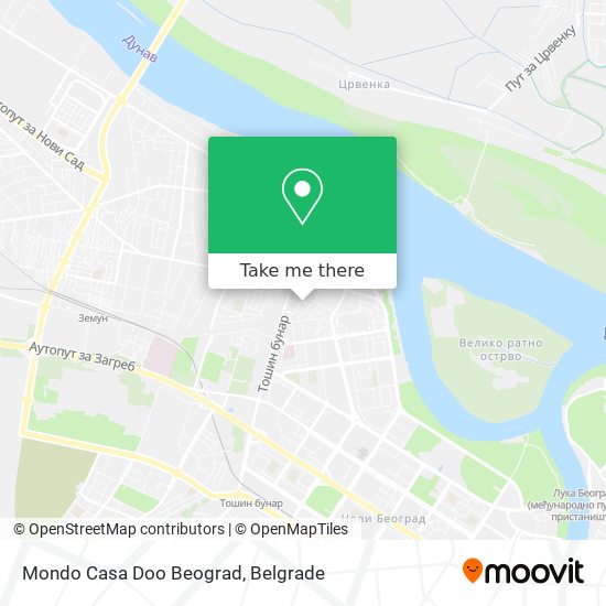 Mondo Casa Doo Beograd map