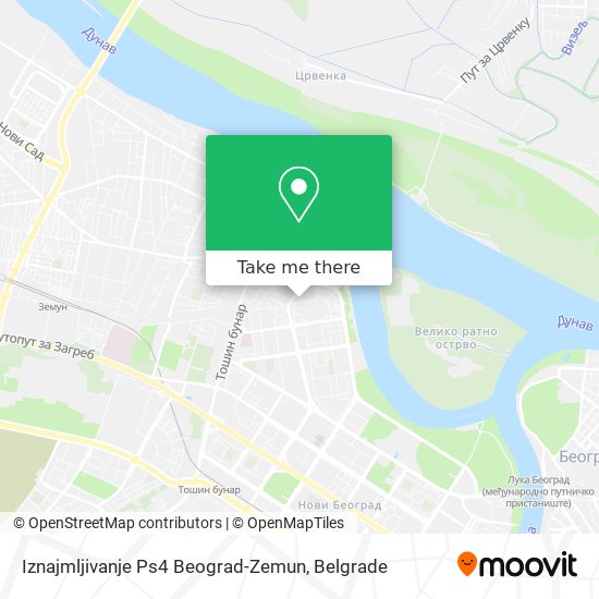 Iznajmljivanje Ps4 Beograd-Zemun map