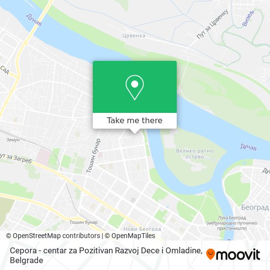 Cepora - centar za Pozitivan Razvoj Dece i Omladine map