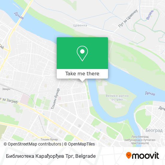 Библиотека Карађорђев Трг map