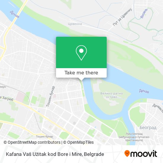 Kafana Vaš Užitak kod Bore i Mire map