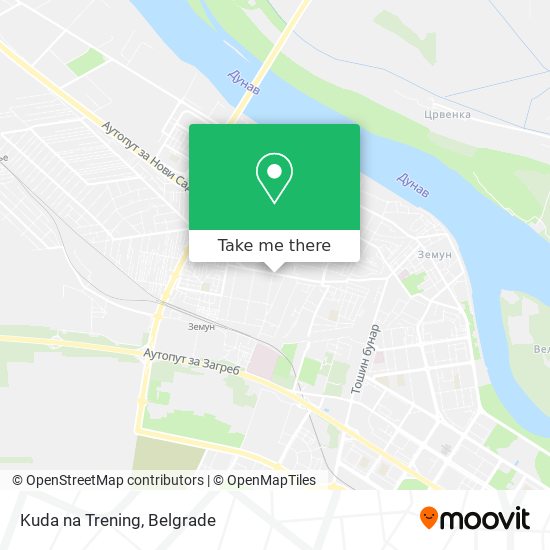 Kuda na Trening map