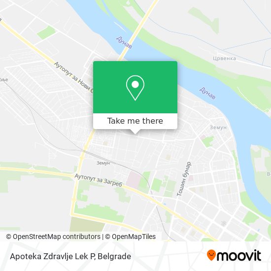 Apoteka Zdravlje Lek P map