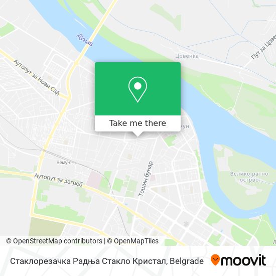 Стаклорезачка Радња Стакло Кристал map