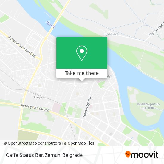 Caffe Status Bar, Zemun map