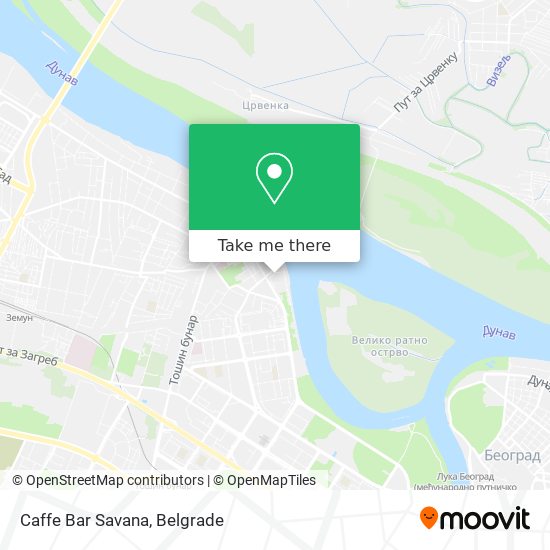 Caffe Bar Savana map