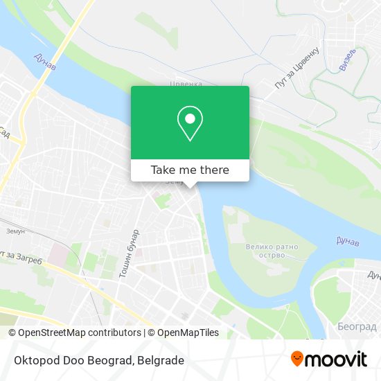 Oktopod Doo Beograd map