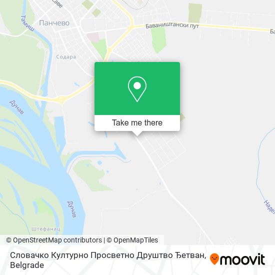 Словачко Културно Просветно Друштво Ђетван map