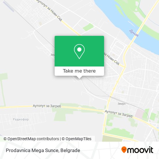 Prodavnica Mega Sunce map