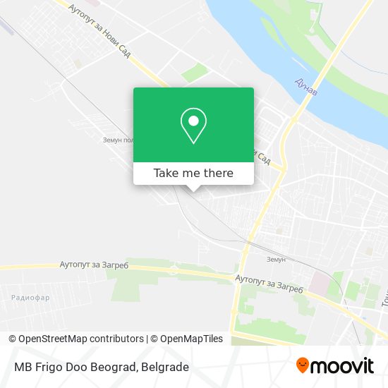 MB Frigo Doo Beograd map