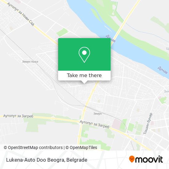 Lukena-Auto Doo Beogra map