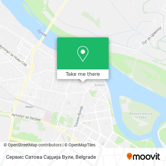 Сервис Сатова Сајџија Вуле map