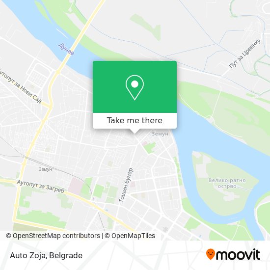 Auto Zoja map